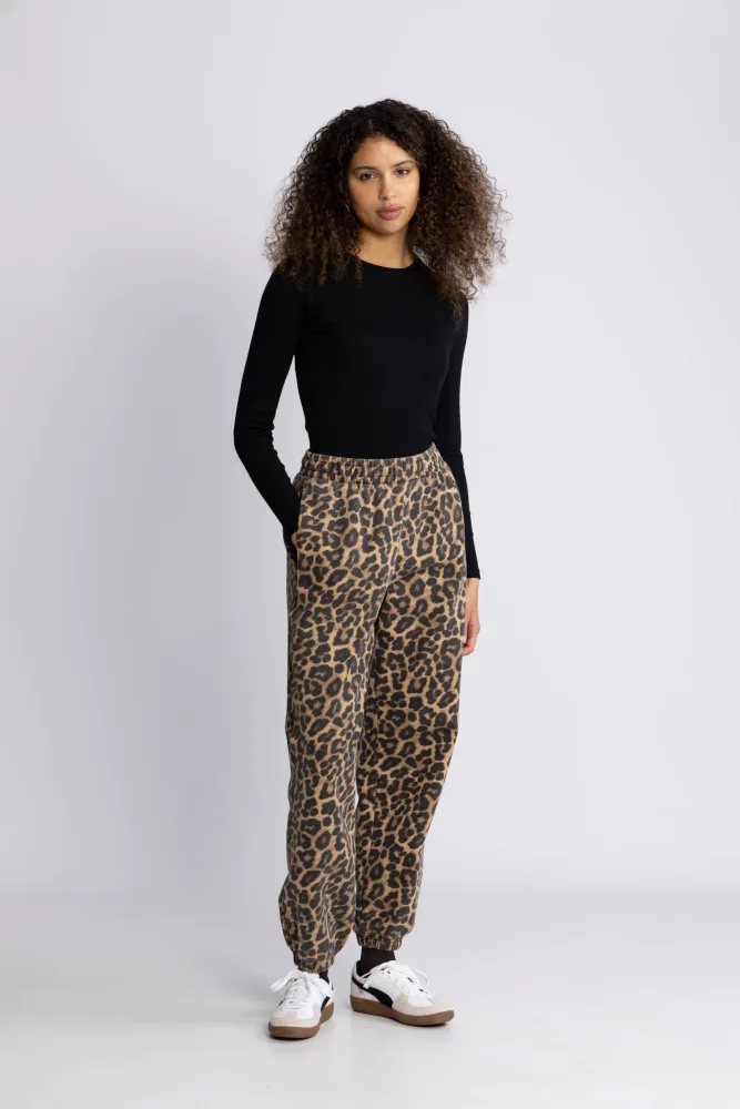 Karter Jogger Framed Monogram - Black And Brown Leopard - Bilde 2