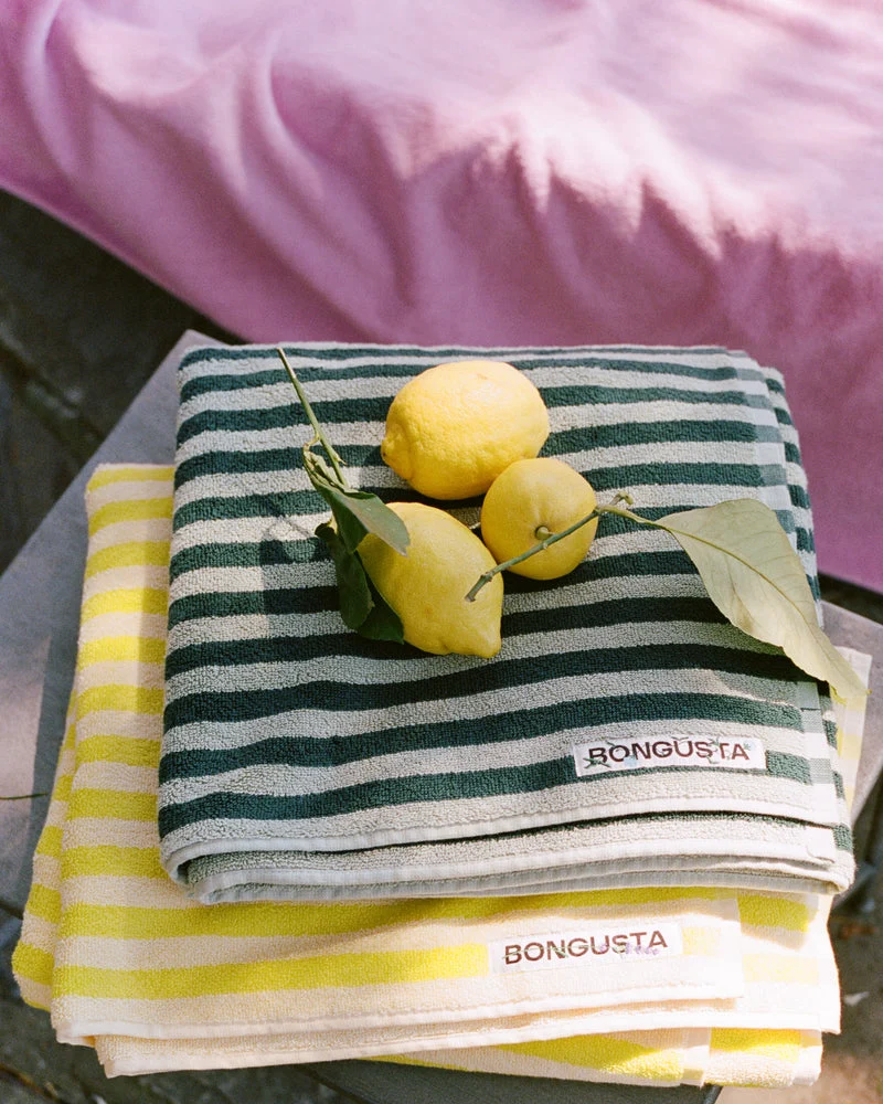 BONGUSTA - Naram Bath Towels - Sea Foam & Deep Teal - Bilde 2