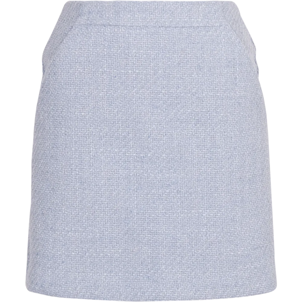 Abriella Hw Skirt - Chambray Blue