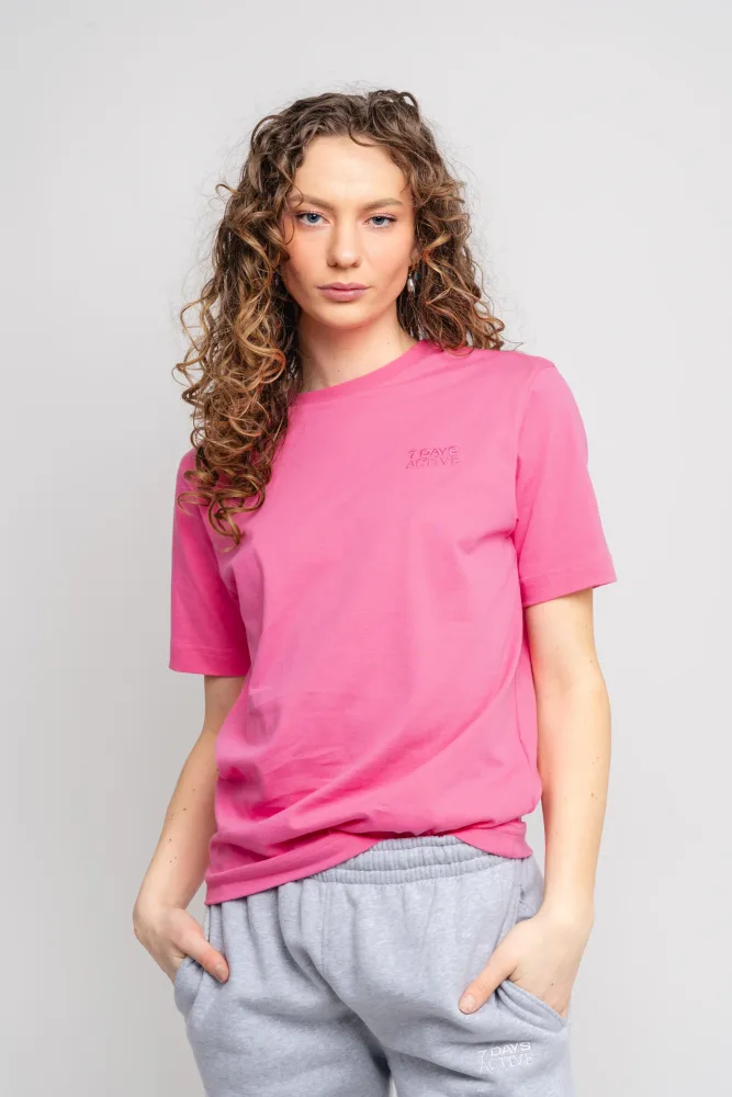 Organic Logo Fitted Tee - Sangria Sunset - Bilde 2