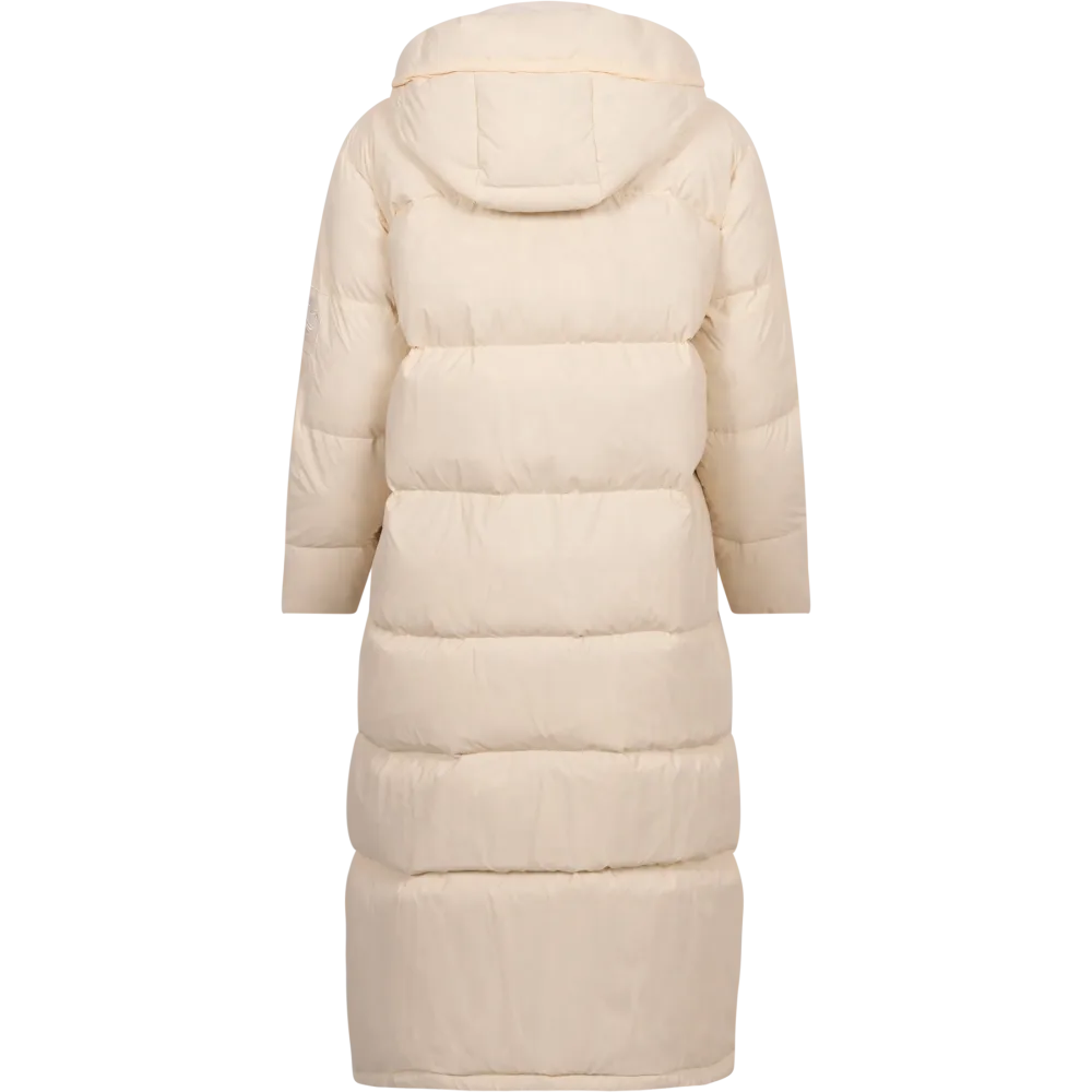 Recycled Down Long Puffer Jacket - White Smoke - Bilde 2