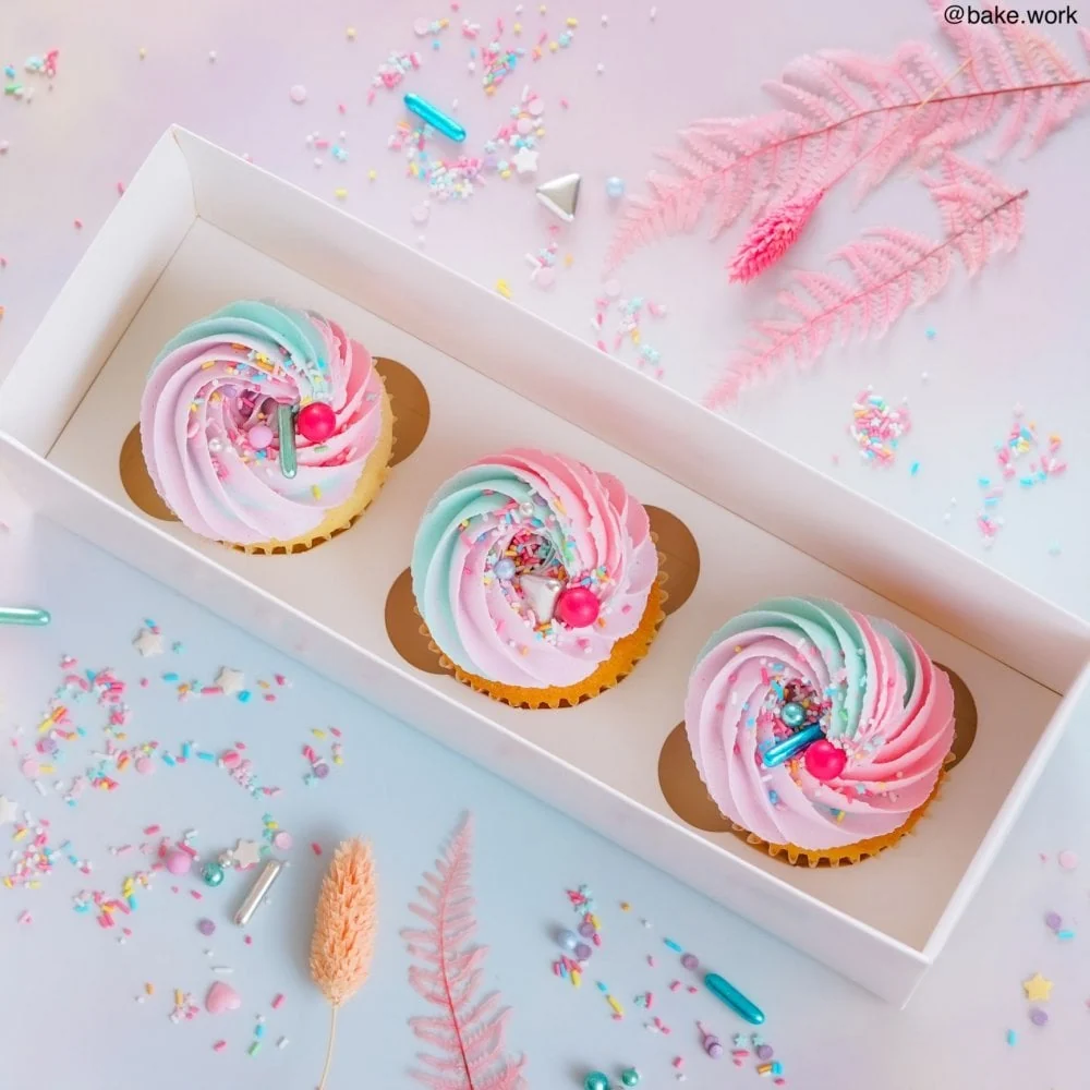 Cupcake Boks 3 -Hvit- pk/2 - Bilde 3