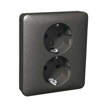 VEGGUTTAK SCHNEIDER ELECTRIC WDE003396 EXXACT PRIMO 2-FAG JORDET ANTRASITT