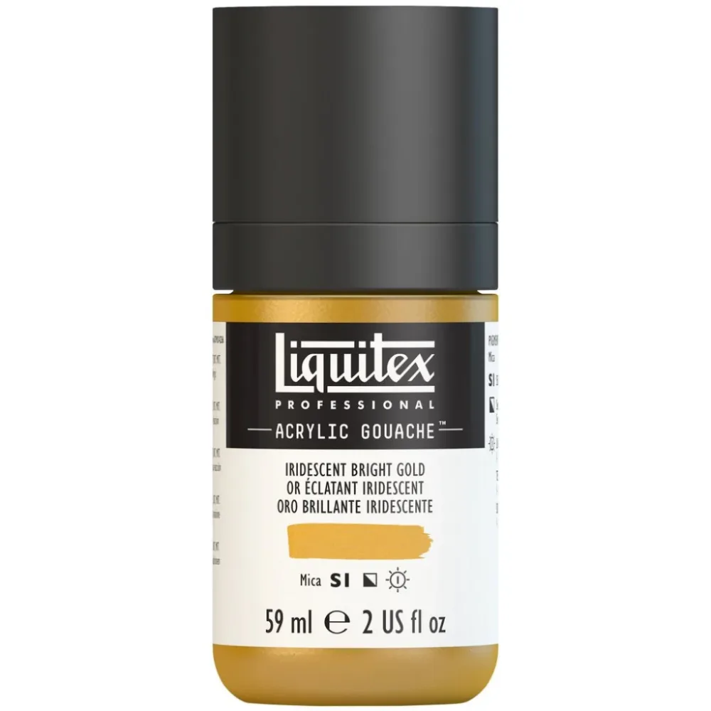 Liquitex Acrylic Gouache (matt) 59ml – 234 Iridescent Bright Gold S1 Liquitex Acrylic Gouache (matt) 59ml – 234 Iridescent Bright Gold S1