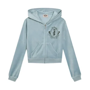 Heritage Palm Tree Crest Robyn Hoodie – Dusk Blue