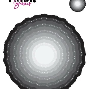 FINDit basics- Sirkeldies med bølget røff kant og «søm»/ Nesting Dies Stitched Wavey Circles FINDit basics- Sirkeldies med bølget røff kant og «søm»/ Nesting Dies Stitched Wavey Circles
