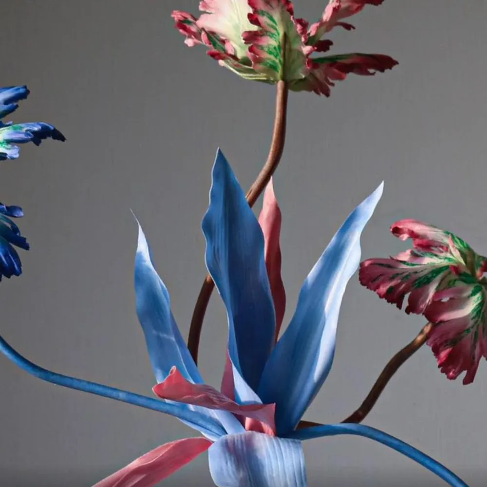 Blomst Tulip Dusty Blue - By Reevein Studio - Bilde 3