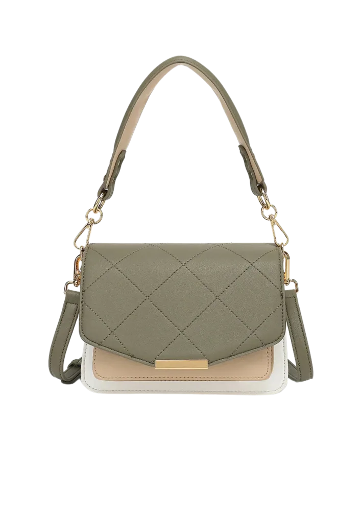 Blanca Bag Medium - Army/White/Beige