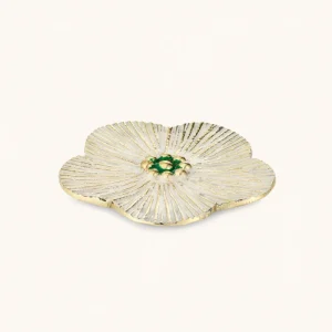 DOING GOODS – Faye Flower Plate White Medium
