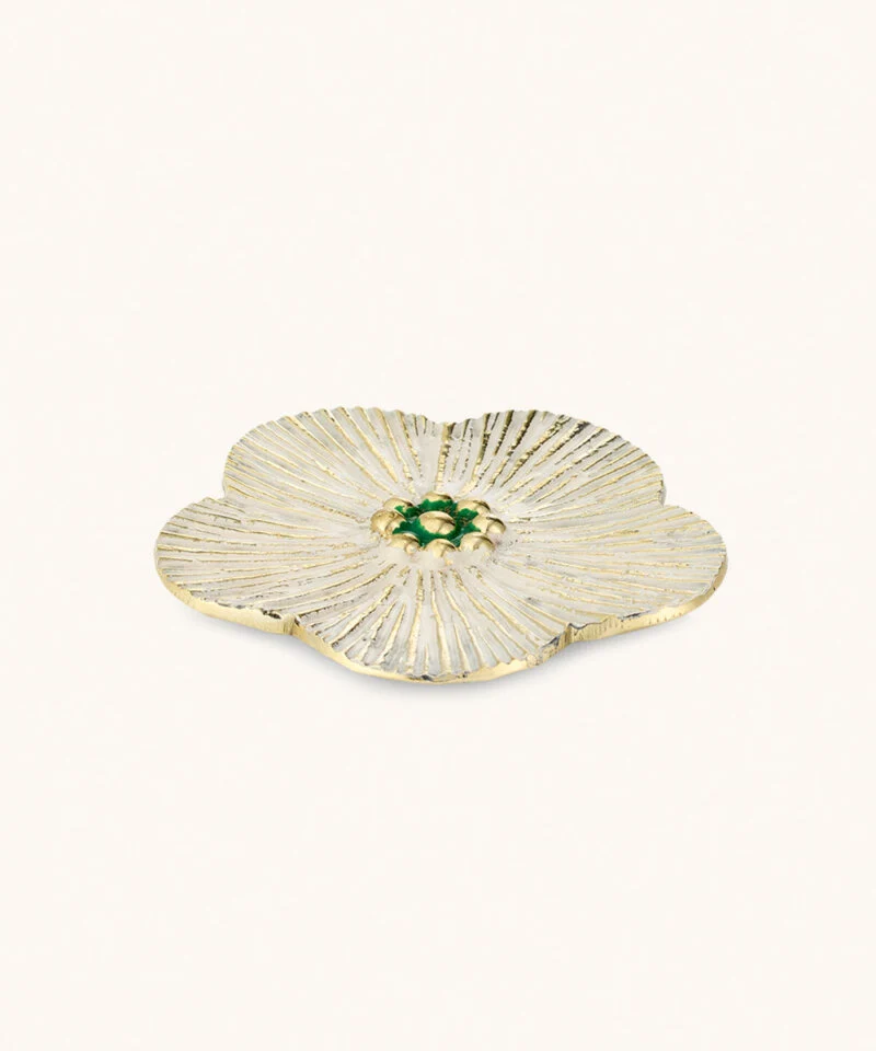DOING GOODS - Faye Flower Plate White Medium