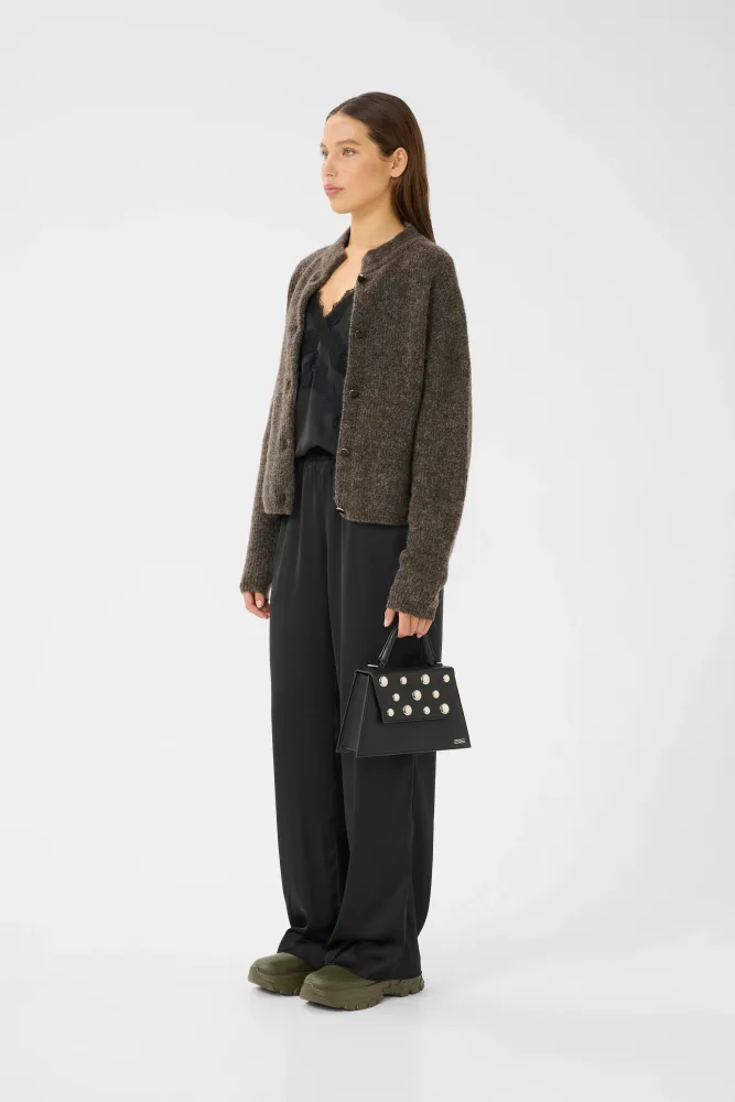 AlphaGZ Short Cardigan - Chestnut Melange - Bilde 3