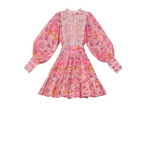 Cotton Slub Mini Dress – Hydrangea