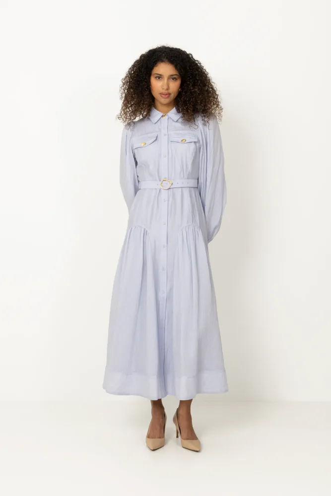 Colide Shirt Dress - French Blue - Bilde 2
