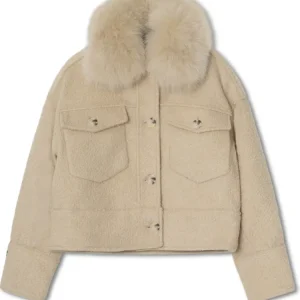 Charlie Jacket Wool Boucle – Creme