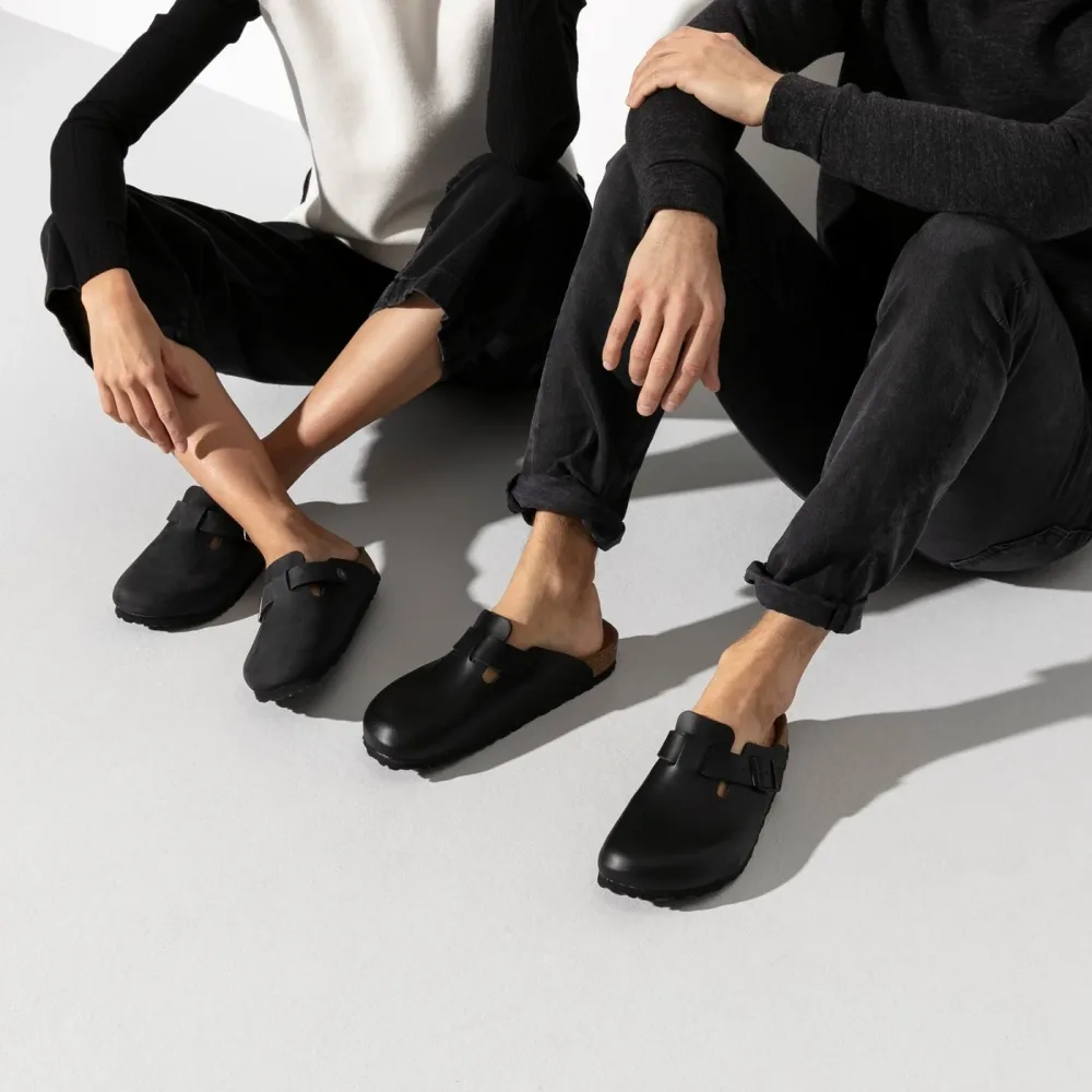 Boston Oiled Leather Narrow - Black - Bilde 3