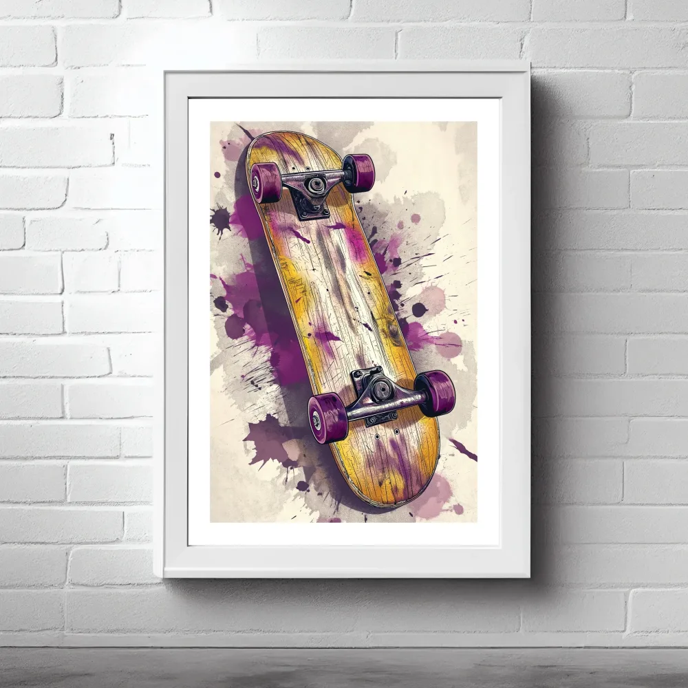 SKATEBOARD No2 - PLAKAT OG LERRET - Bilde 2