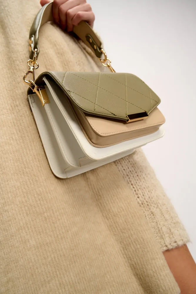 Blanca Bag Medium - Army/White/Beige - Bilde 3