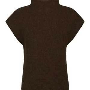Jona Knit Top – Brown Melange