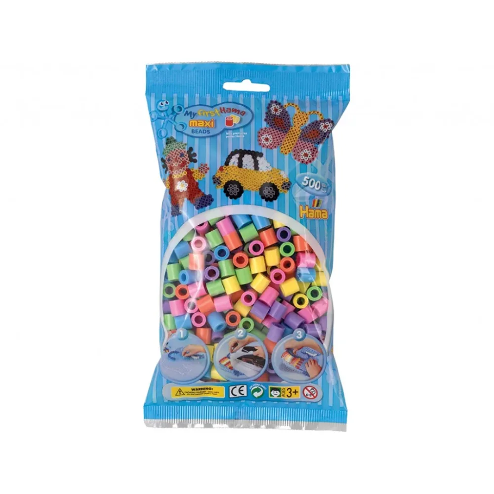 Hama Maxi – 500stk – Pastellmix Hama Maxi – 500stk – Pastellmix