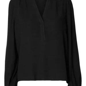 Viva Ls V-Neck Top – Black