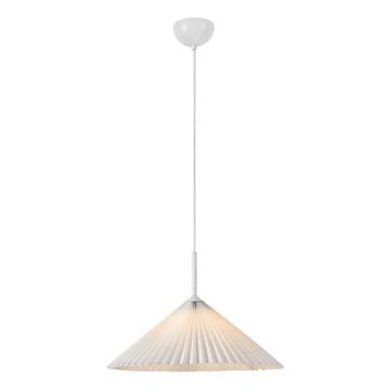 PENDELLAMPE MARKSLJÖD PLISADO 1L 50CM HVIT PENDELLAMPE MARKSLJÖD PLISADO 1L 50CM HVIT