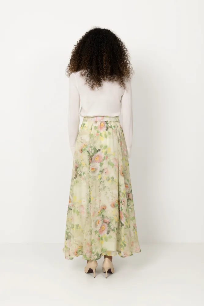 Organza Maxi Skirt - Watercolour Dreams - Bilde 3