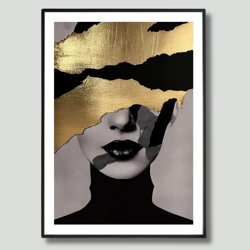 GOLDEN MODERN ART No1 - PLAKAT OG LERRET - Bilde 3