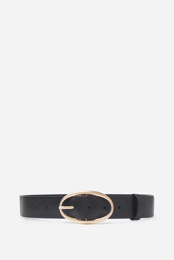 VANESSA BRUNO - Oval Buckle Belt - Noir - Bilde 2