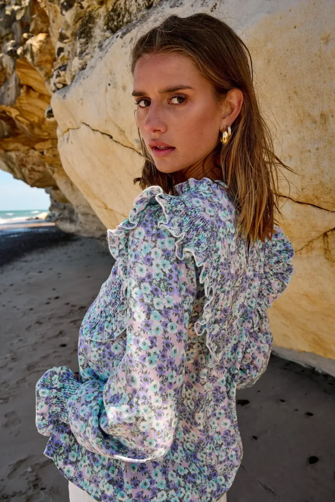 Ruth Blouse - Lavender Flower - Bilde 3