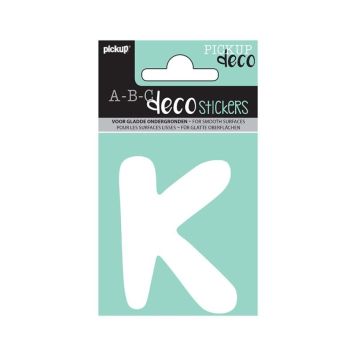 BOKSTAV PICKUP ABC DECO EMMA K 70 MM HVIT BOKSTAV PICKUP ABC DECO EMMA K 70 MM HVIT