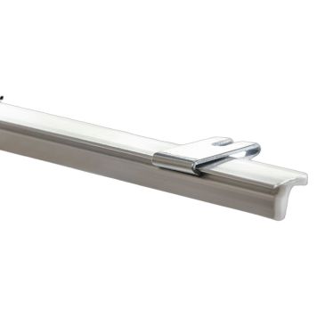 GARDINSKINNE HASTA U-SKINNE KOMPLETT ALUMINIUM 100CM