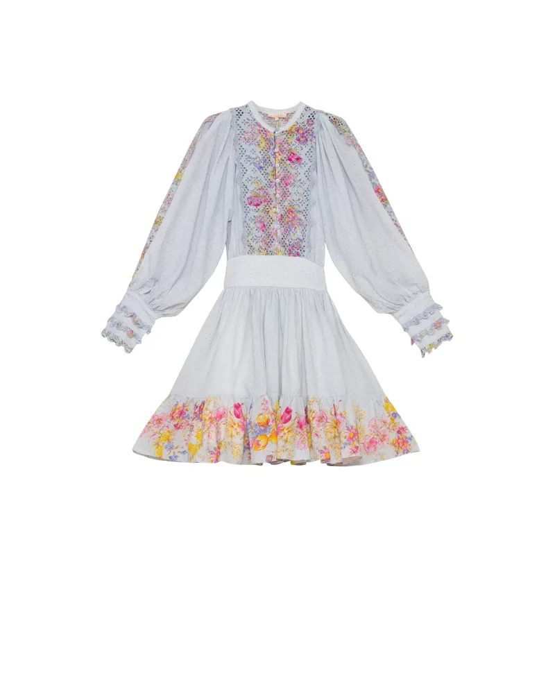 Cotton Slub Mini Dress - Flower Market