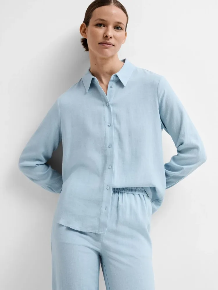 Viva Ls Shirt - Cashmere Blue - Bilde 2