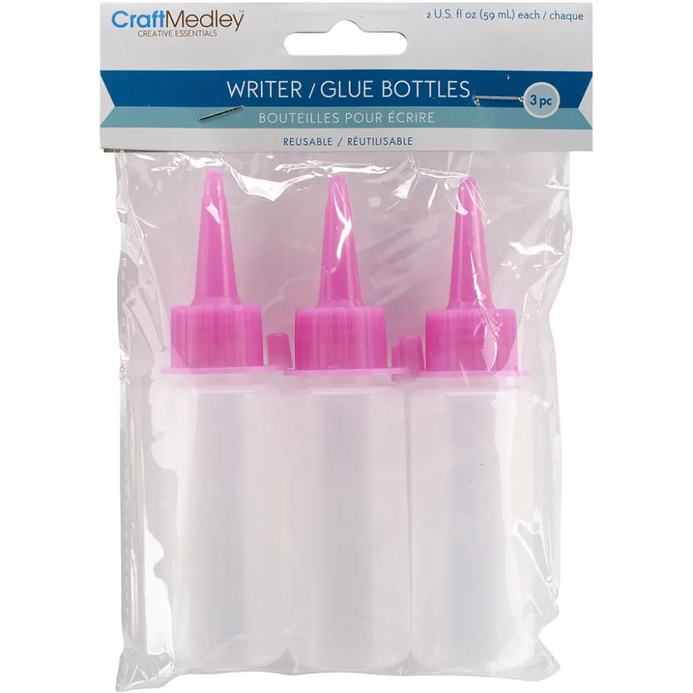 Tom flaske 60ml - 3stk - Writer Bottle