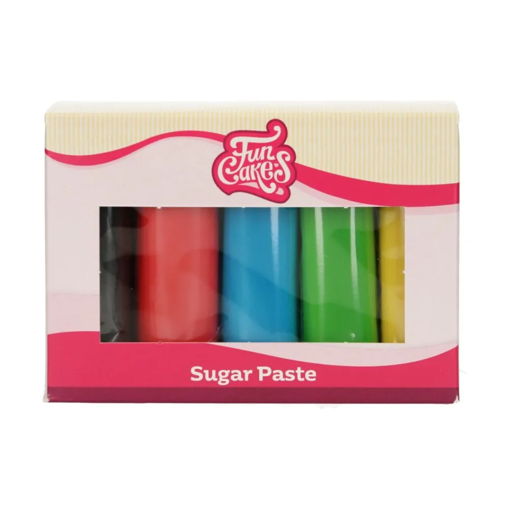 FunCakes Fondant Multipack Vanlige farger 5x100g FunCakes Fondant Multipack Vanlige farger 5x100g