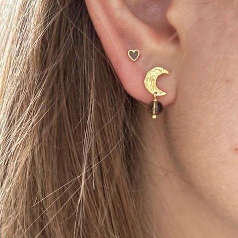 STINE A - Petit Claire de Lune Earring Mocha Single - Bilde 2