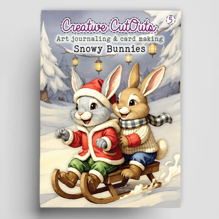 NYHET! Snowy Bunnies Book Creative CutOuts (CCOBOEK-005) NYHET! Snowy Bunnies Book Creative CutOuts (CCOBOEK-005)