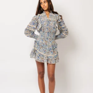 Vilde Voile Skirt – Blue Fleur
