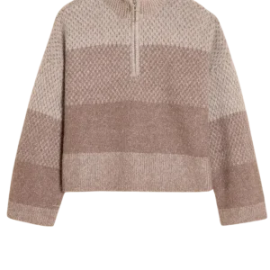 Tine Half Zip – Burgundy