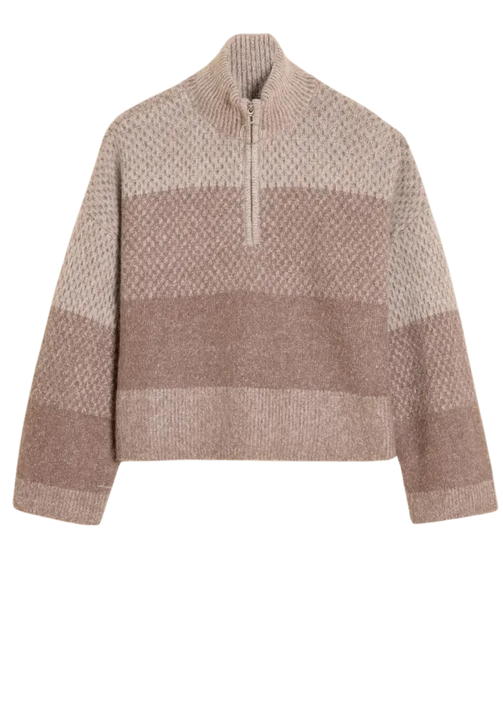 Tine Half Zip - Burgundy