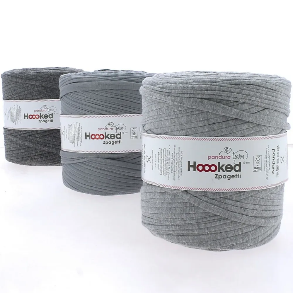 Hoooked Zpagetti, ca 900g – Grå Toner Hoooked Zpagetti, ca 900g – Grå Toner