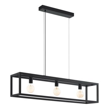 PENDEL ELSWICK 110CM SVART E27 3X60W PENDEL ELSWICK 110CM SVART E27 3X60W
