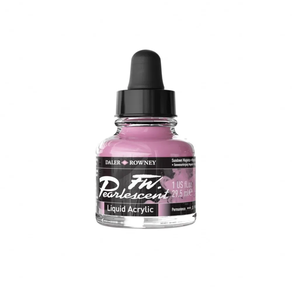 Daler Rowney – FW Pearlescent Ink 29,5ml – 120 Sundown Magenta