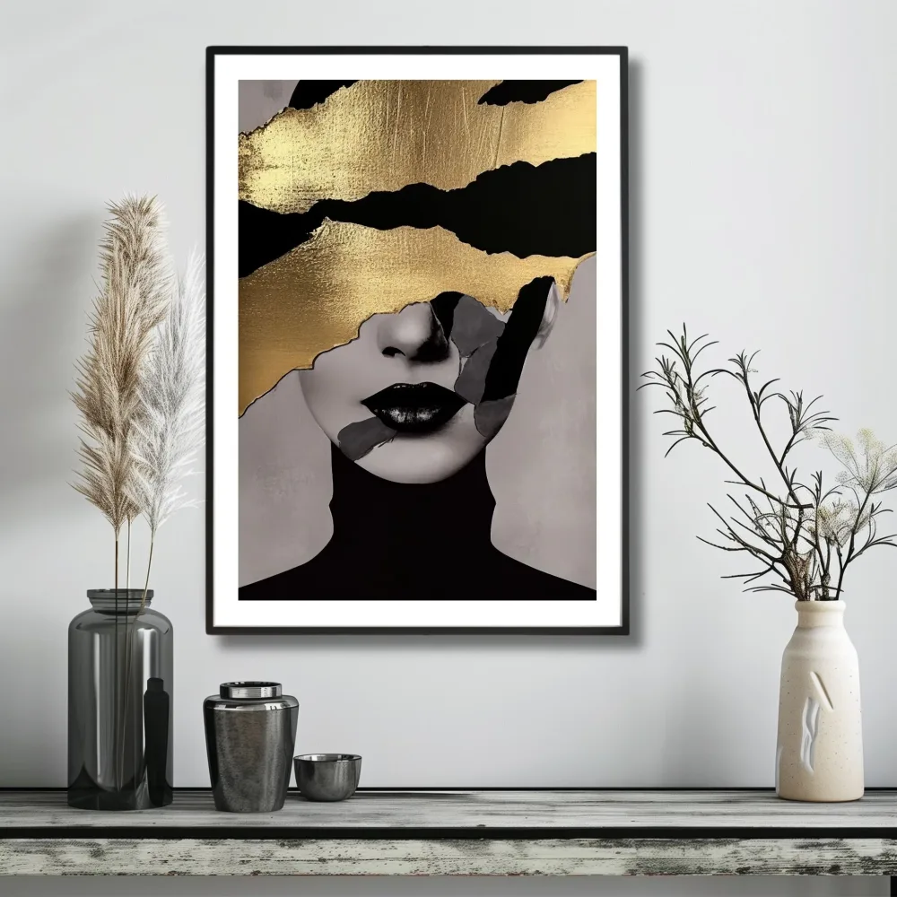 GOLDEN MODERN ART No1 - PLAKAT OG LERRET - Bilde 2