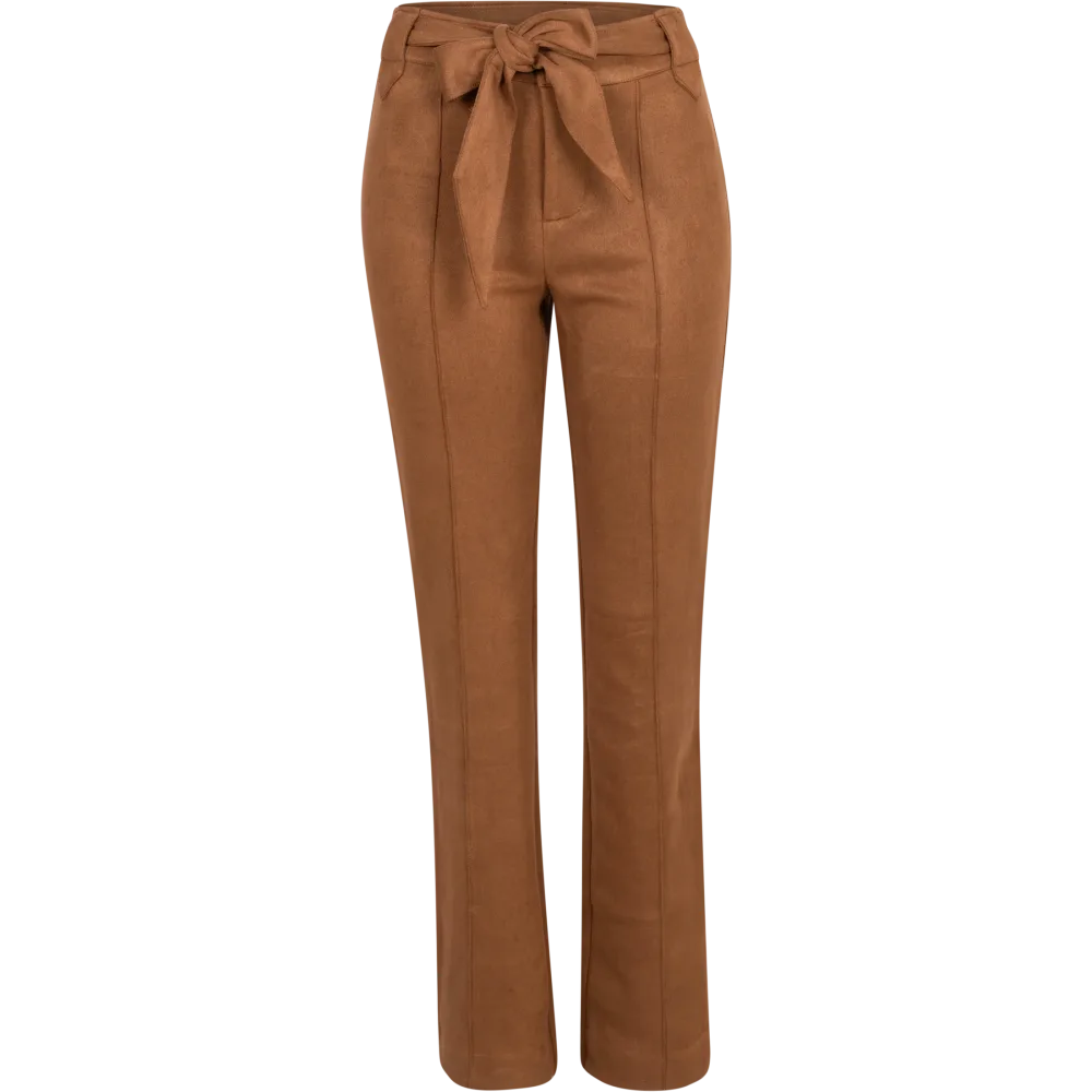 Victoria Ultra Suede Pants - Camel
