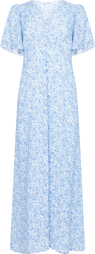 Sonja Midi Dress - Blue Flora