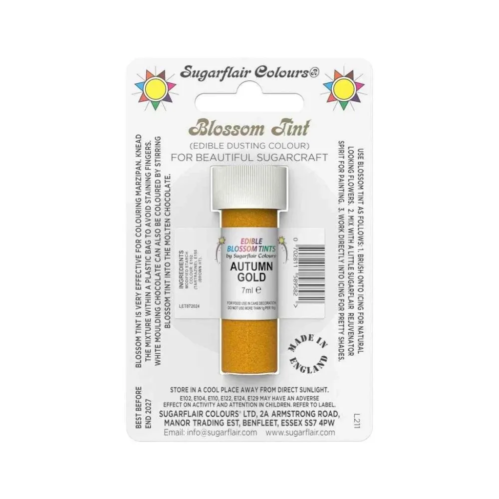 Sugarflair pulverfarge Autumn Gold, 7ml Sugarflair pulverfarge Autumn Gold, 7ml
