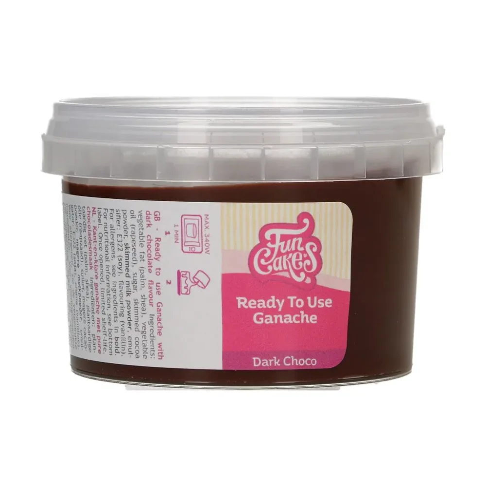 Ferdig mørk sjokoladeganache fra FunCakes, 260g
