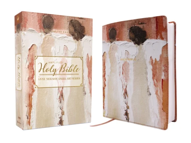 Amplified Holy Bible, Anne Neilson Angel Art Series, Double-Column Journal Edition, Leathersoft, Blush