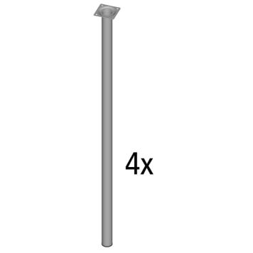 BORDBEN ELEMENT-SYSTEM ALU 4 STK. Ø30 X 800 MM BORDBEN ELEMENT-SYSTEM ALU 4 STK. Ø30 X 800 MM
